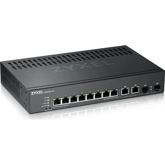 Zyxel GS2220-10 L2+ Managed 8-Port Gigabit Switch with 2 Combo Uplinks
