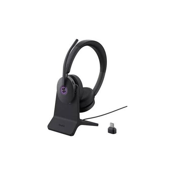 Yealink BH74 UC Stereo Bluetooth ANC Headset with Charging Stand USB-C USB-A