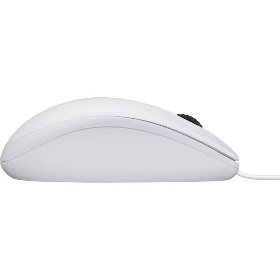 Logitech B100 Wired USB Optical Mouse White 910-003360