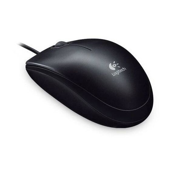 Logitech B100 Wired USB Optical Mouse Black 910-003357
