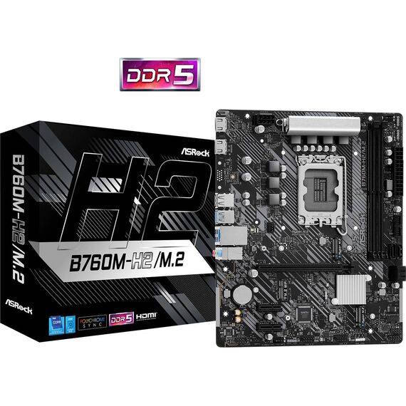 ASRock B760M-H2/M.2 Micro-ATX Motherboard LGA1700 DDR5