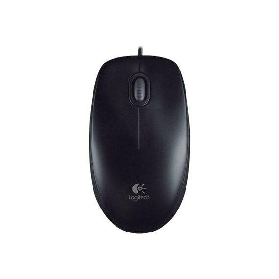 Logitech B100 Wired USB Optical Mouse Black 910-003357