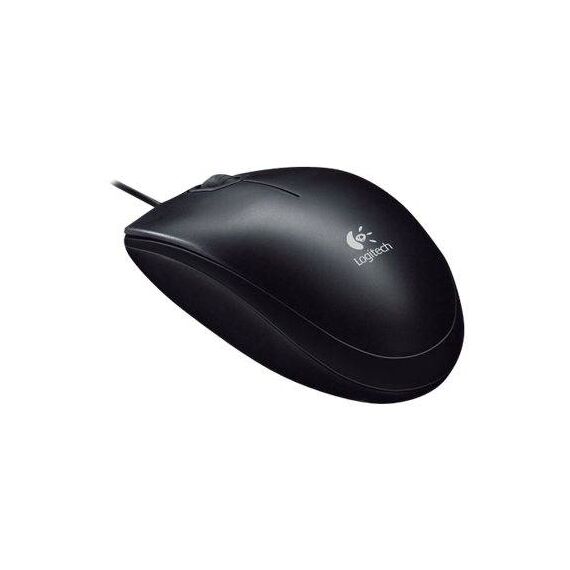 Logitech B100 Wired USB Optical Mouse Black 910-003357