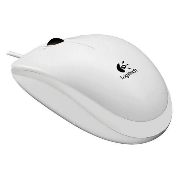 Logitech B100 Wired USB Optical Mouse White 910-003360
