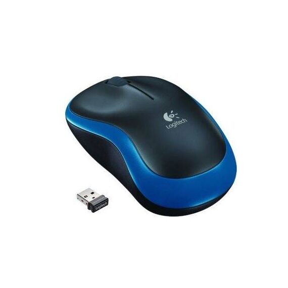 Logitech M185 Blue Wireless Mouse with USB Receiver