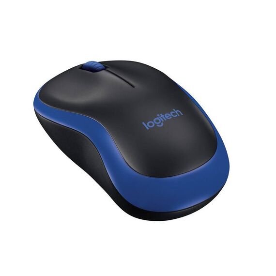 Logitech M185 Blue Wireless Mouse with USB Receiver