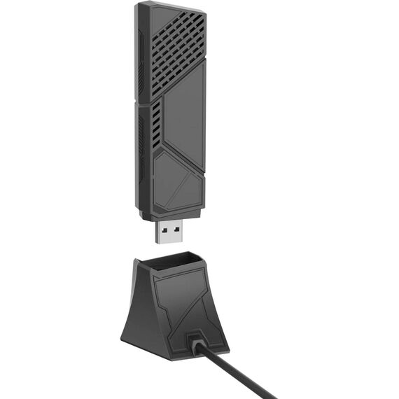 BE6500 Tri-band WiFi 7 USB adapter, 6GHz band,  | 90IG09I0-MO0B00