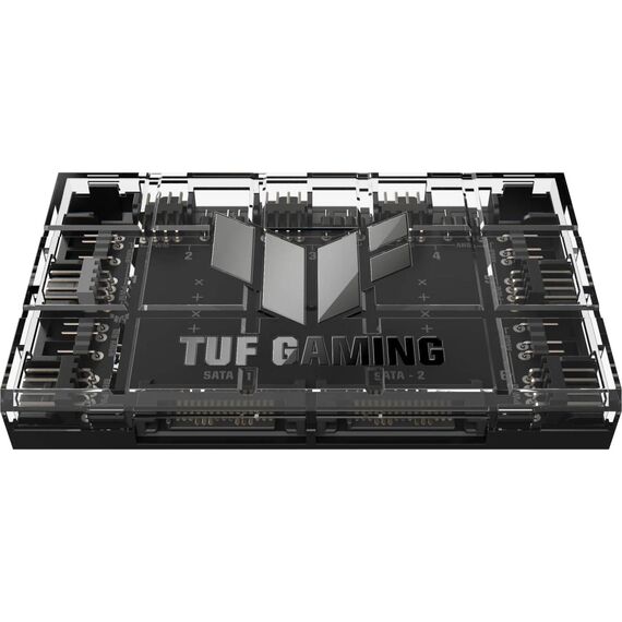 ASUS TUF Gaming ARGB PWM Fan Hub 6-Port PWM 6-Port ARGB Dual SATA Magnetic Mount