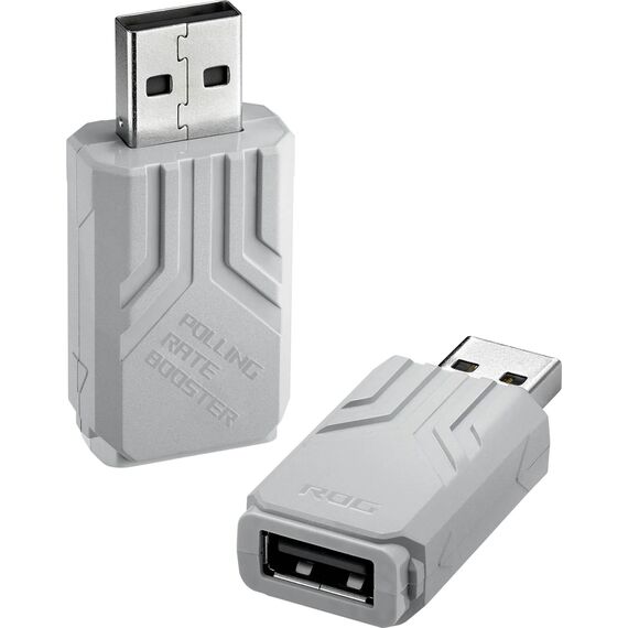 ASUS ROG Polling Rate Booster White 8000Hz USB-A Adapter