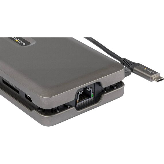 StarTech.com DKT31CSDHPD3 6-in-1 USB-C Multiport Adapter HDMI 4K 60Hz Gigabit Ethernet 100W PD