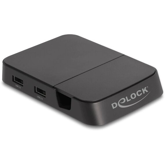 Delock 88018 Smartphone Docking Station 4K 30Hz USB-C HDMI USB Hub SD MicroSD Black