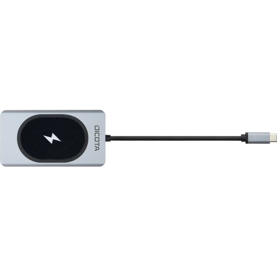 DICOTA D32059 10-in-1 USB-C Charging Dock HDMI 4K VGA Gigabit LAN 100W PD 15W Wireless Charging