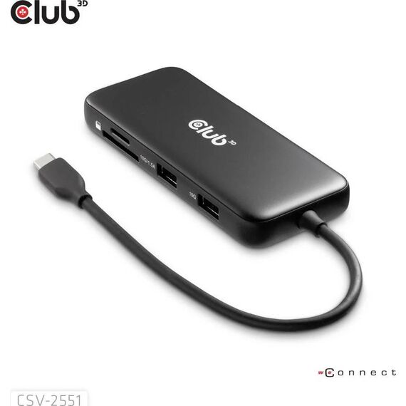 Club3D CSV-2551 USB-C 8-in-1 Portable Dock 8K