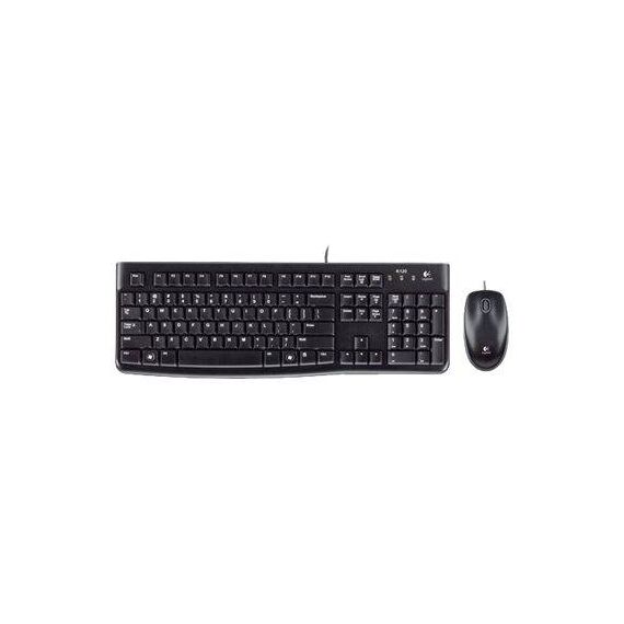 Logitech MK120 Wired Keyboard and Mouse Combo Black