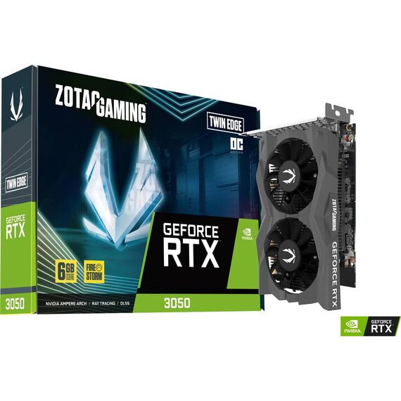 ZOTAC GeForce RTX 3050 6GB GDDR6 Twin Edge OC Card