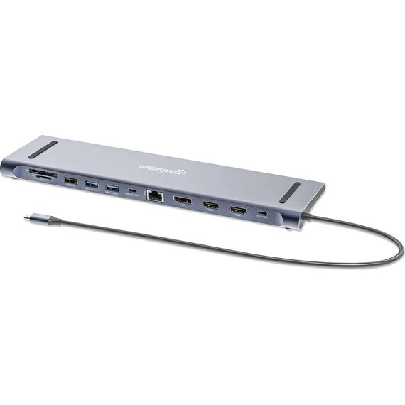 Manhattan 190305 USB-C 12-in-1 Docking Station 4K
