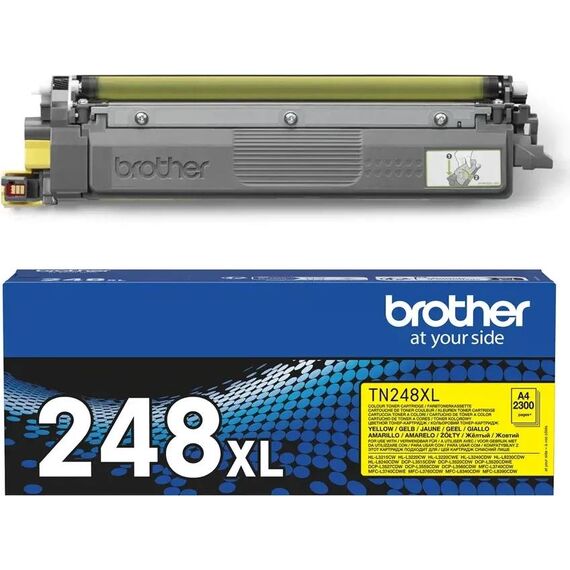Brother TN-248XLY Yellow High Yield Original Toner Cartridge