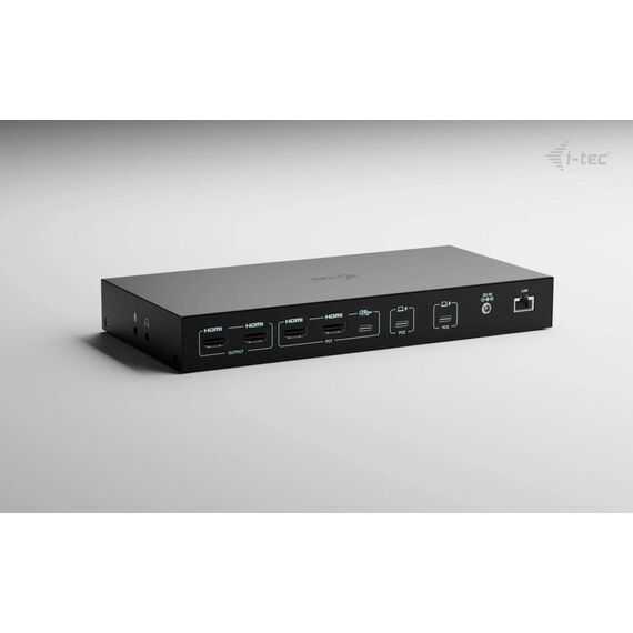 i-tec USB-C KVM Dock PRO for Three Hosts, Dual  | C31KVMDOCKPDPRO