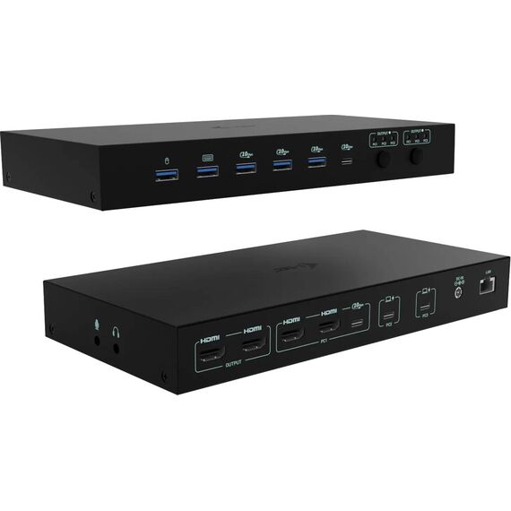 i-tec USB-C KVM Dock PRO for Three Hosts, Dual  | C31KVMDOCKPDPRO