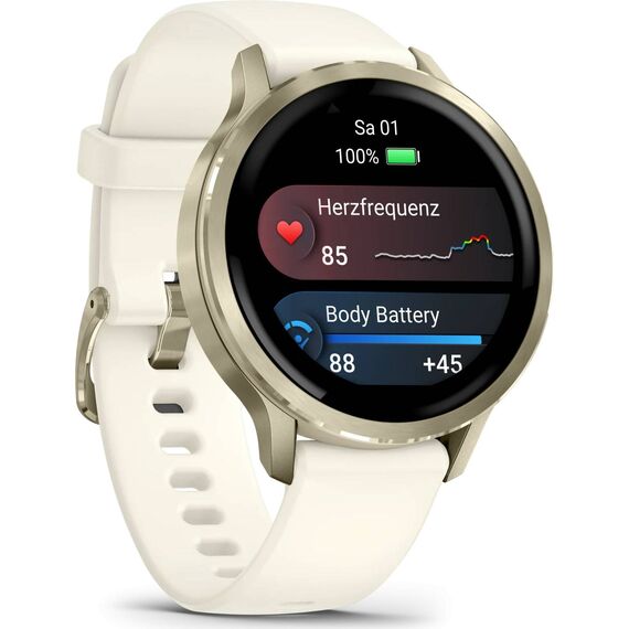Garmin Venu 4 41mm AMOLED GPS Smartwatch Gold/Beige