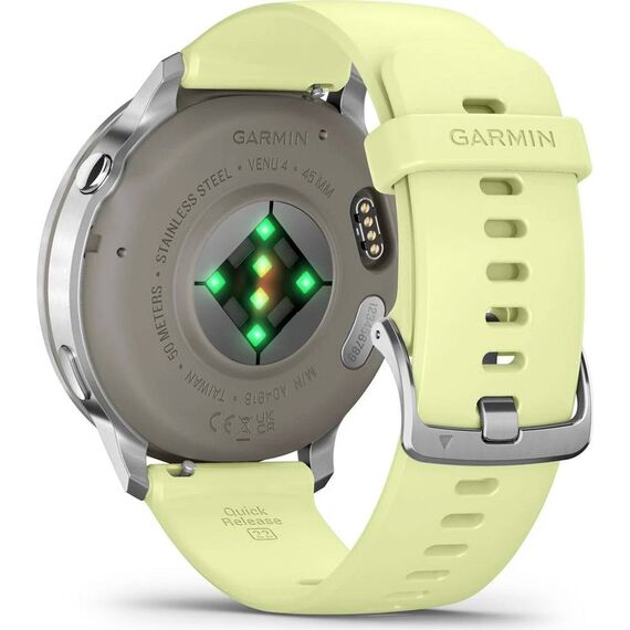 Garmin Venu 4 45mm AMOLED GPS Smartwatch Silver/Citron