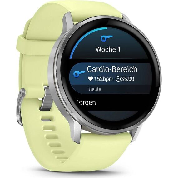 Garmin Venu 4 45mm AMOLED GPS Smartwatch Silver/Citron