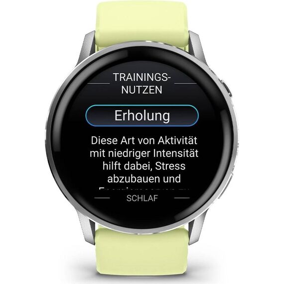 Garmin Venu 4 45mm AMOLED GPS Smartwatch Silver/Citron