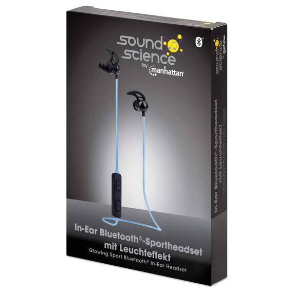Manhattan Glowing Sport Bluetooth In-Ear Headset Black