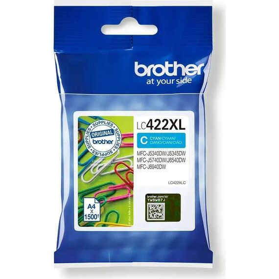 Brother LC422XLC High Yield cyan original ink LC422XLC