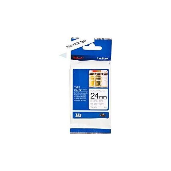 Brother TZe N251 Non-laminated tape black on white Roll