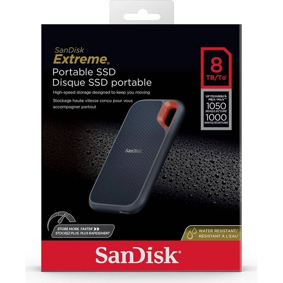 SanDisk Extreme 8TB Rugged USB-C Portable SSD (IP65)
