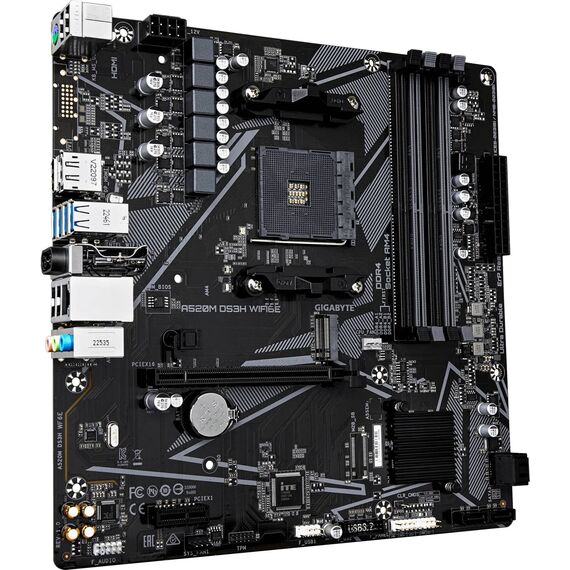 Gigabyte A520M DS3H WIFI6E AM4 Micro-ATX Motherboard