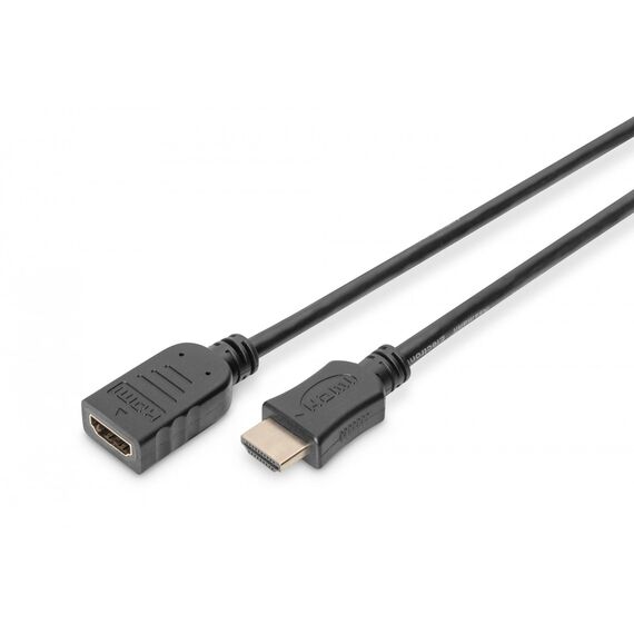 DIGITUS AK-330201-020-S HDMI 2.0 Male to Female Extension Cable 2m Black