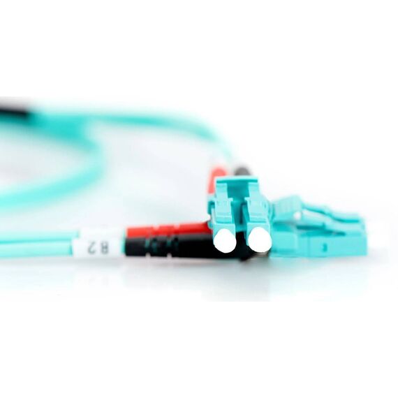 DIGITUS DK-2533-03/3 OM3 LC-LC Duplex Multimode Fibre Optic Patch Cable 3m Aqua