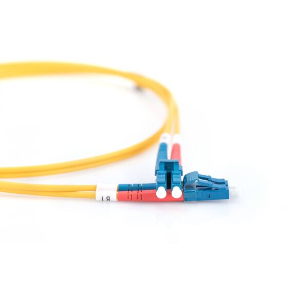 DIGITUS DK-2933-05 OS2 LC-LC Duplex Singlemode Fibre Optic Patch Cable 5m Yellow