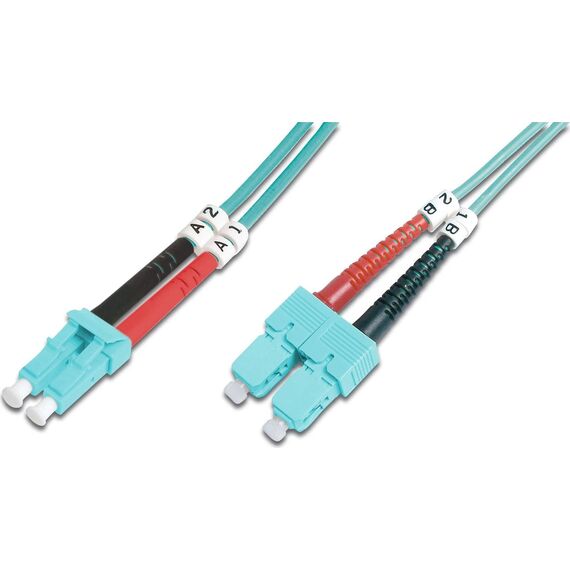 DIGITUS DK-2532-03/3 OM3 LC to SC Duplex Fiber Optic Patch Cable 3m