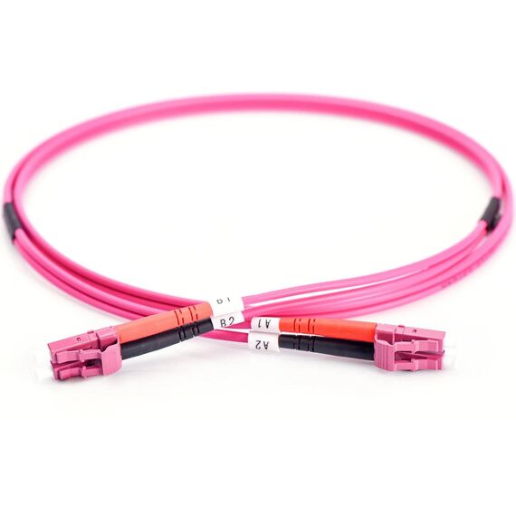 Digitus Fiber Optic Patch Cord OM4 LC/LC Duplex 3m Erika Violet