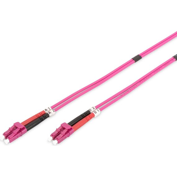 Digitus Fiber Optic Patch Cord OM4 LC/LC Duplex 3m Erika Violet