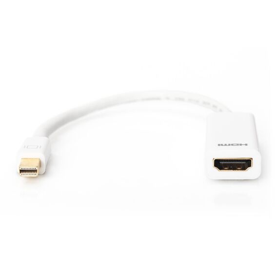 DIGITUS Mini DisplayPort to HDMI Adapter Cable 0.15m White