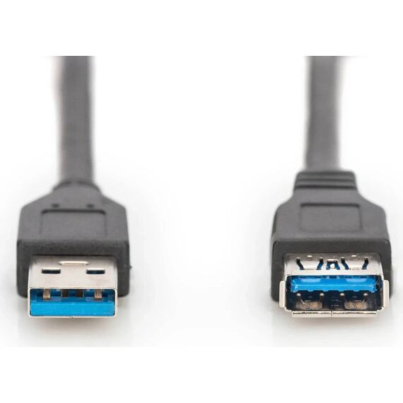 DIGITUS USB 3.0 Extension Cable Type A M/F 3m Black