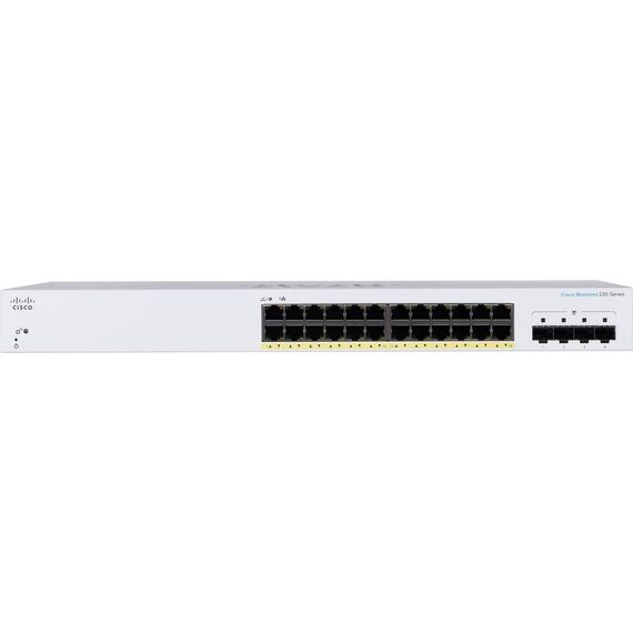 Cisco CBS220-24FP-4G Smart Switch 24-Port PoE+