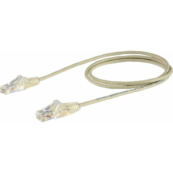 StarTech.com Slim CAT6 Patch Cable 1 m Grey