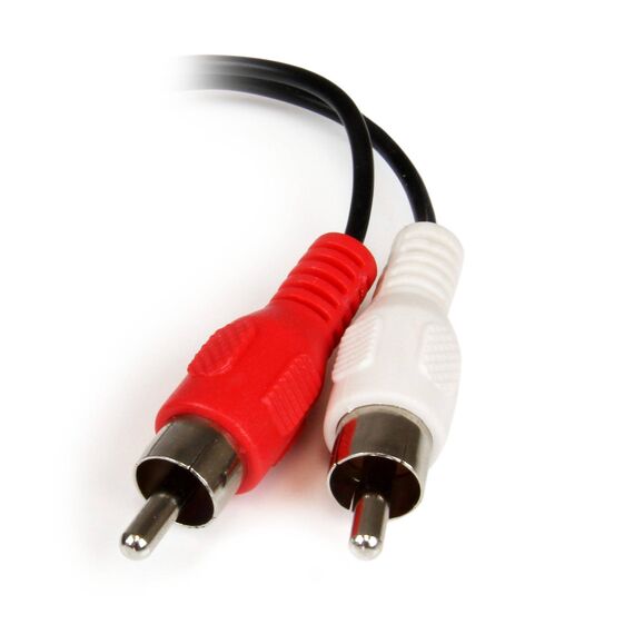 StarTech.com MUFMRCA 6in 3.5mm to RCA Audio Cable