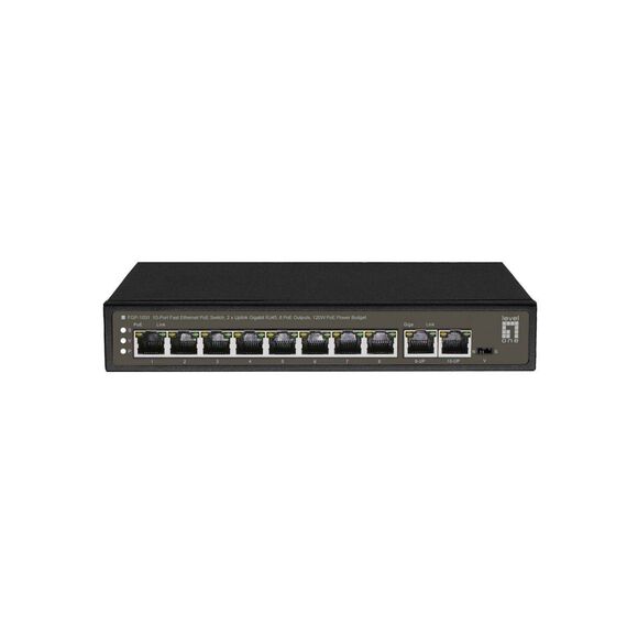 LevelOne 10-Port Fast Ethernet PoE Switch FGP-1031
