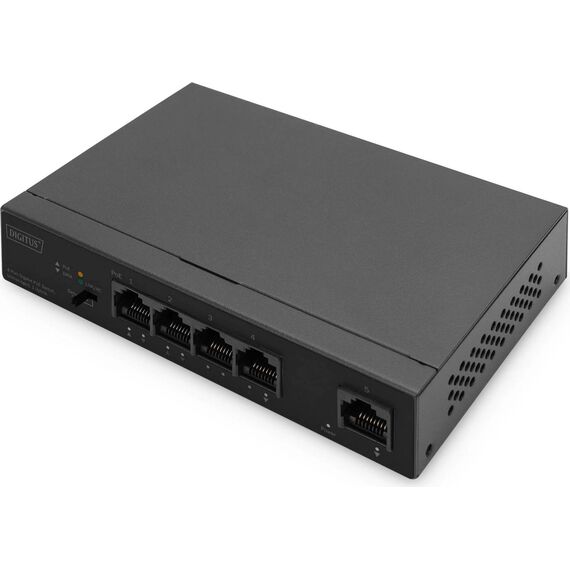 Digitus 4- Port Gigabit PoE Netzwerkswitch, Desktop, | DN-95330-1