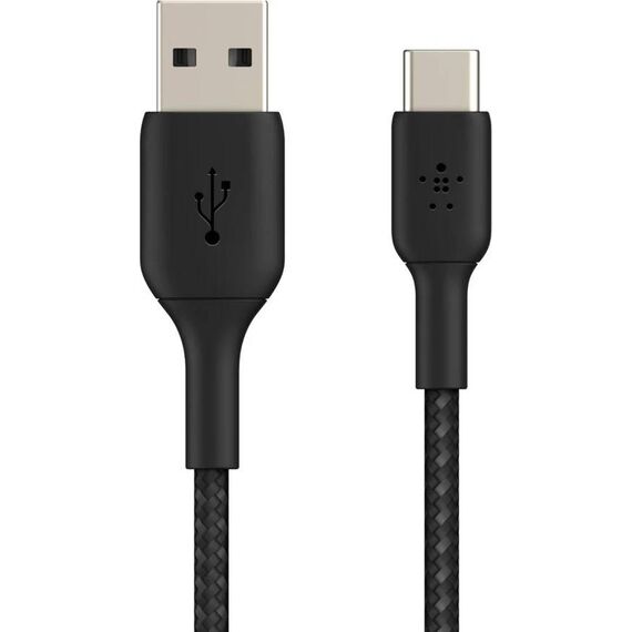 Belkin BOOST CHARGE Braided USB-C to USB-A 2 m Black