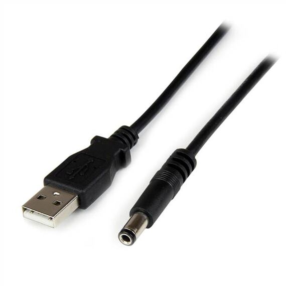 StarTech.com USB to Barrel Power Cable 1m Black