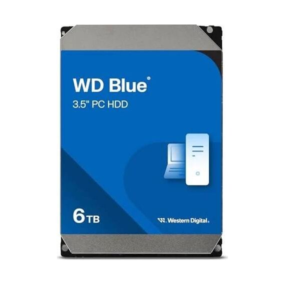 WD Blue 6TB Desktop HDD 3.5-inch SATA CMR WD60EZAX