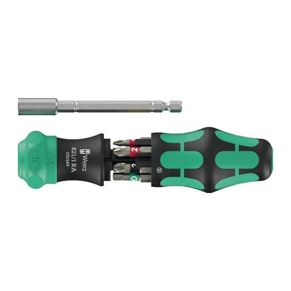 Wera Kraftform Kompakt 28 RA 1 Ratchet Driver, 6 Bits