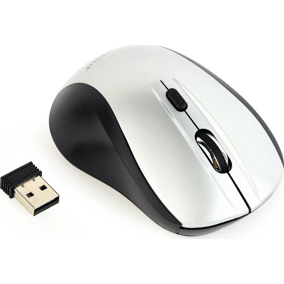 Gembird MUSW-4B-02-BS Wireless Optical Mouse Black Silver